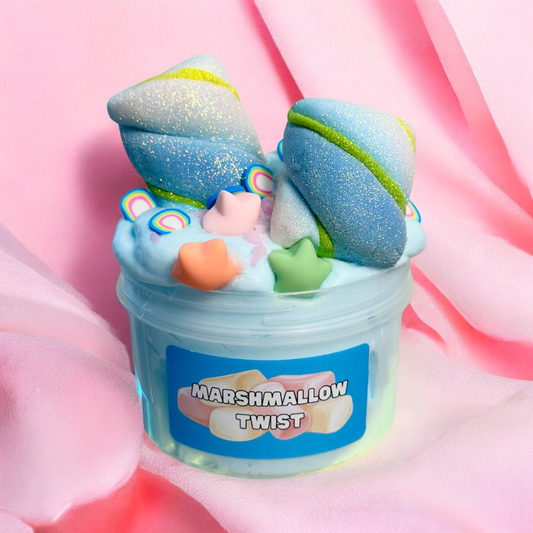 Marshmallow Twist - DIY Clay Slime - Cloudcreme Slime