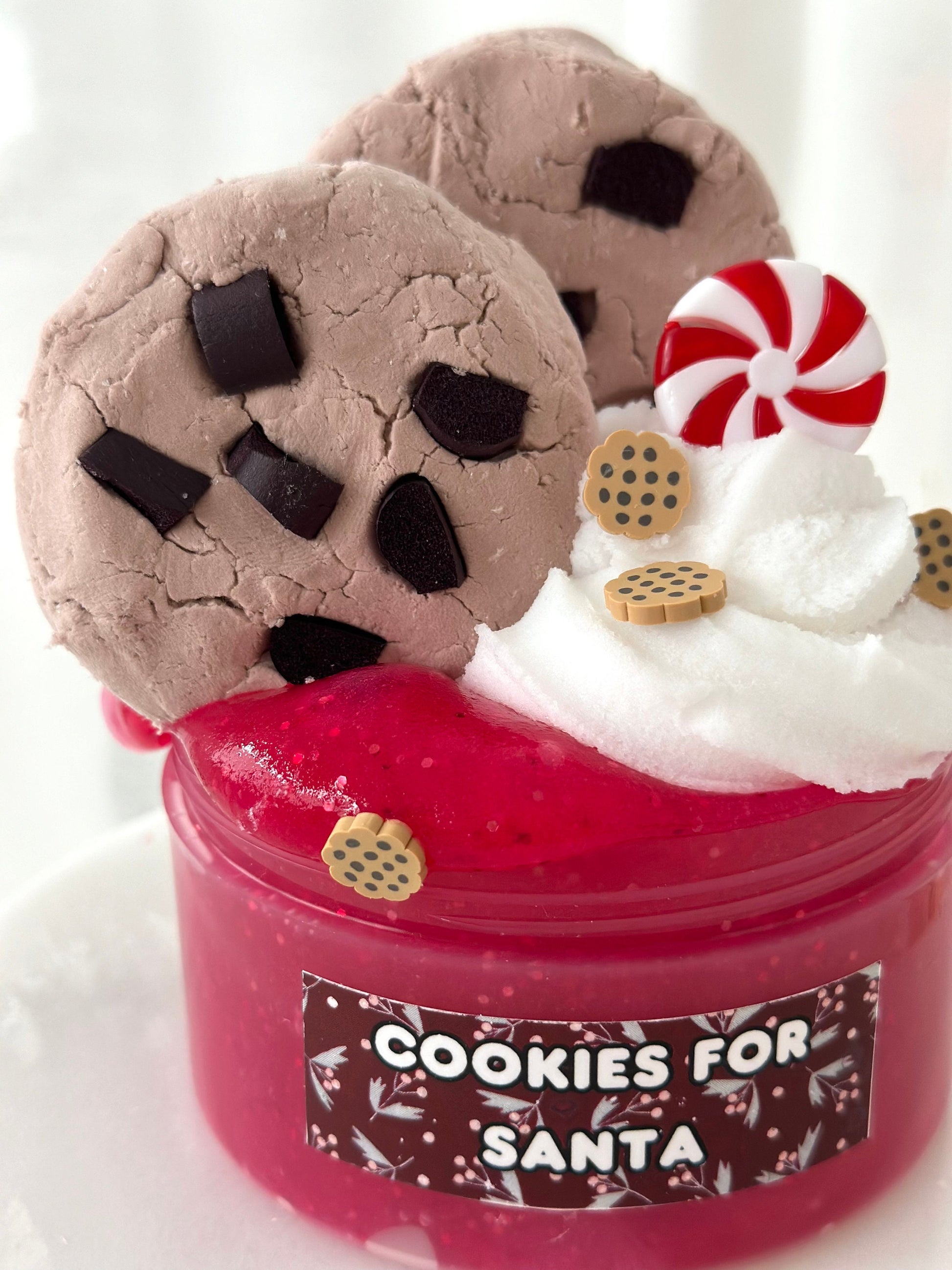 Cookies for Santa, DIY Clay Slime, Jelly Slime