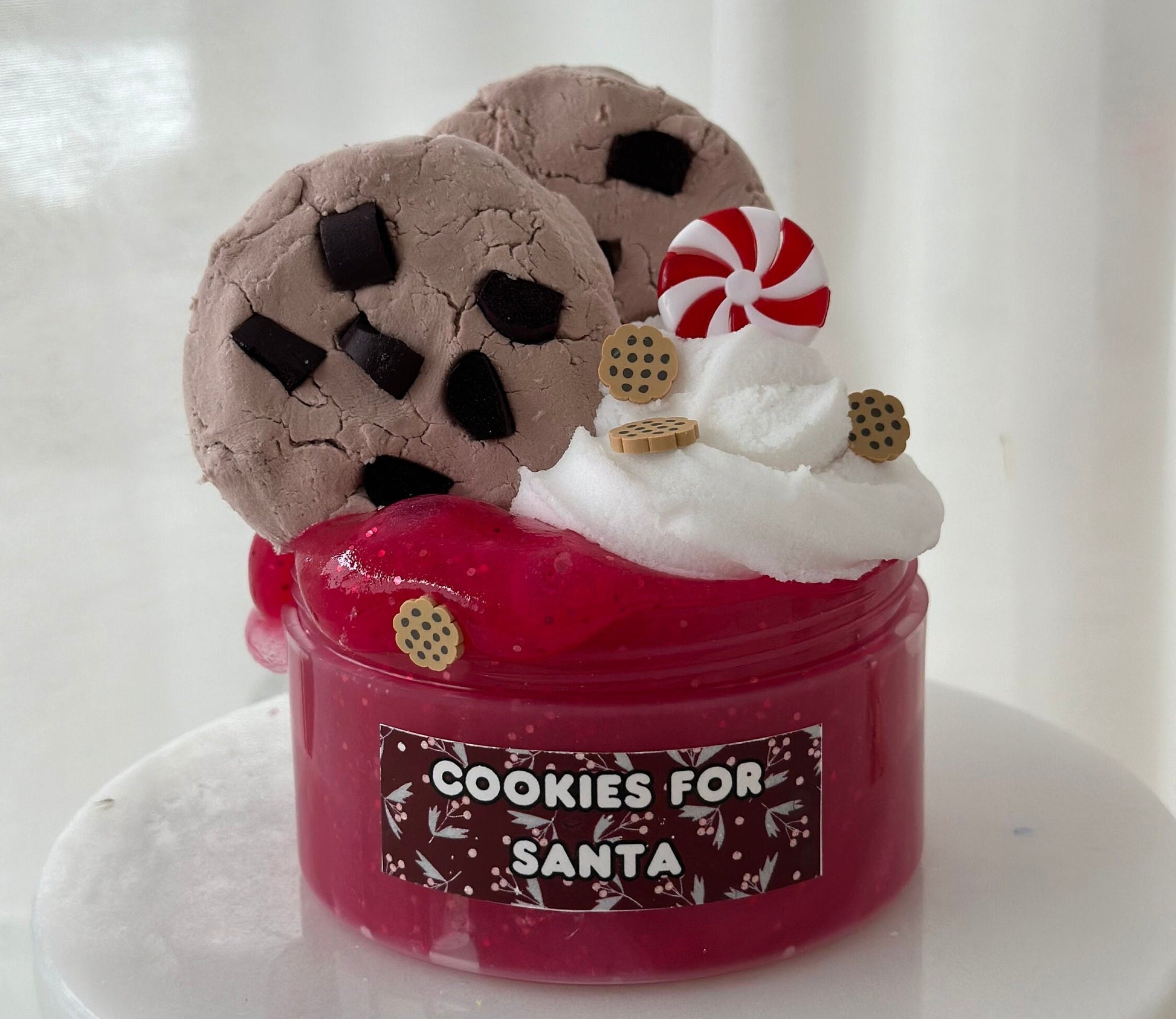 Cookies for Santa, DIY Clay Slime, Jelly Slime